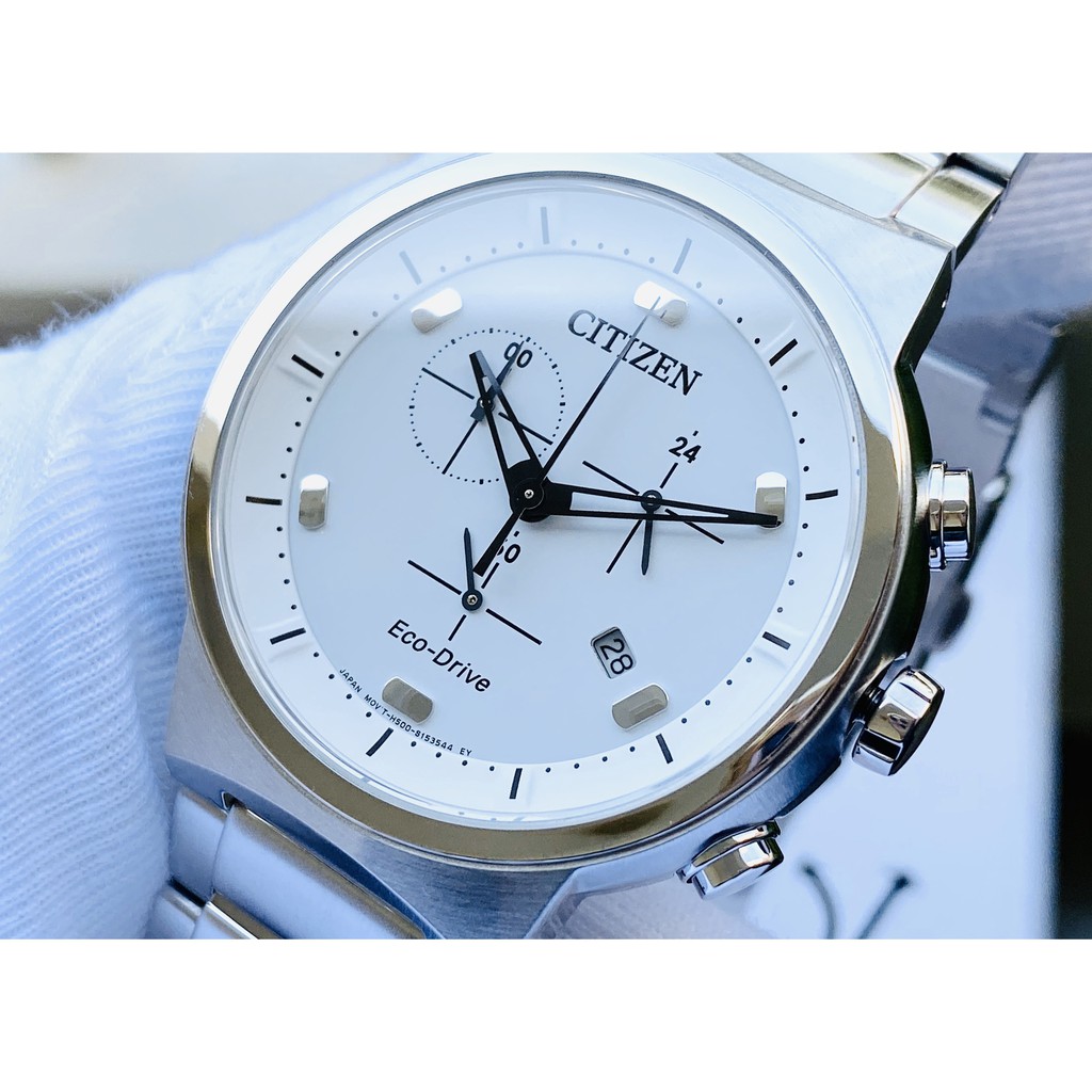 Đồng hồ nam chính hãng Citizen Eco drive AT2400-81A - Máy pin năng lượng ánh sáng - Kính sapphire chống xước tốt