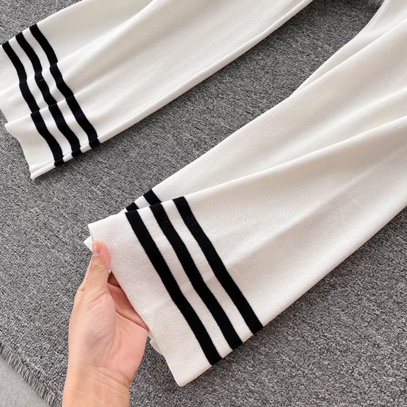 Set áo len dệt kim + quần dài sang chảnh Đ785