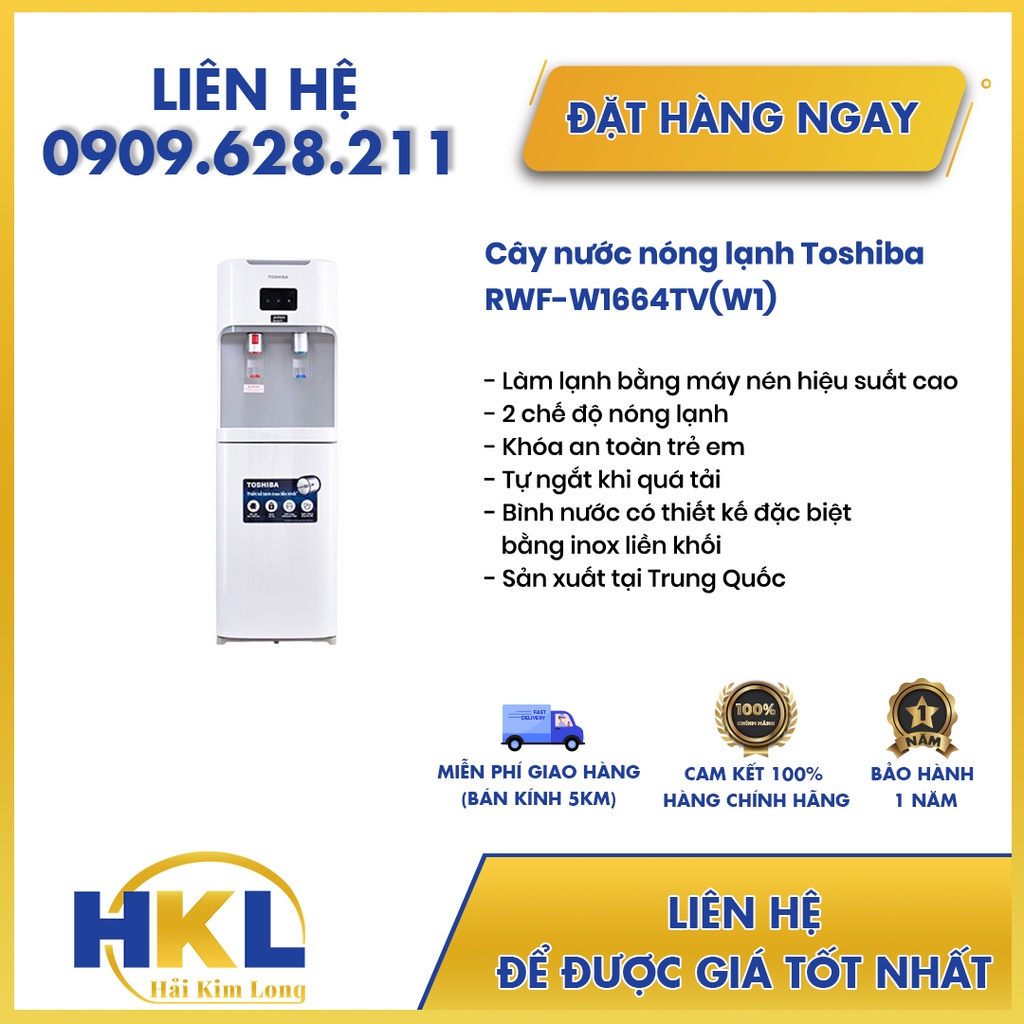 Cây nước nóng lạnh Toshiba RWF-W1664TV(W1)