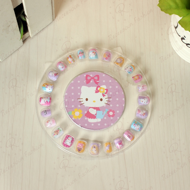 Bộ sticker hoạt hình công chúa băng giá dán móng tay cho bé gái
