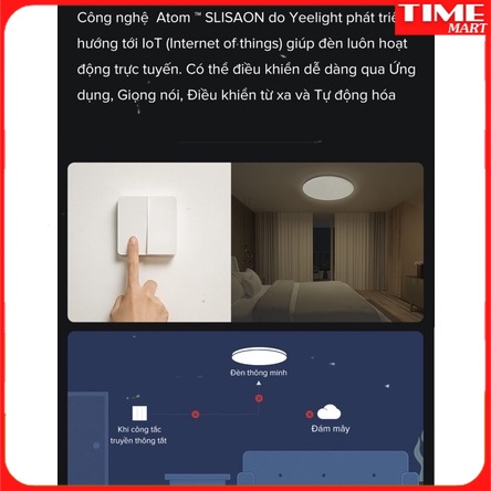 HOMEKIT - ÁNH SAO] ĐÈN LED ỐP TRẦN THÔNG MINH YEELIGHT Starry Series A2001 (Xiaomi Youpin)[TIME_MART siêu thị tiện ích]