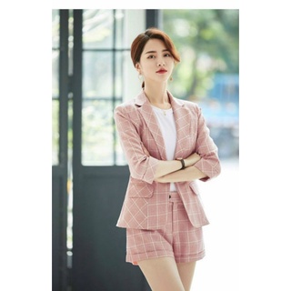 SÉT BỘ VEST SHORT CARO 3 MÓN