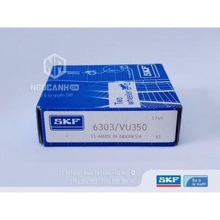Bạc đạn xe máy skf 6303/vu350 - bao bì mới của skf