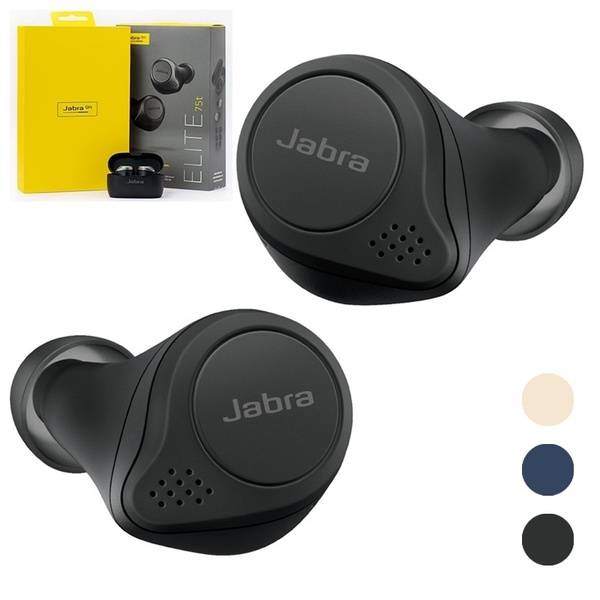 Tai nghe nhét trong Jabra Elite 75t không dây có 4 mic giảm tiếng ồn hỗ trợ Trợ lý Google Alexa Siri kèm hộp sạc