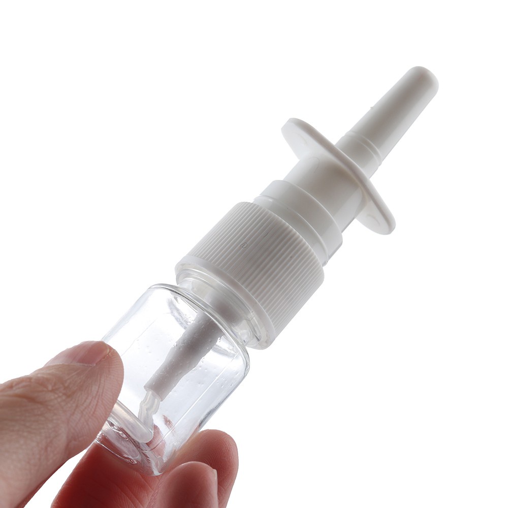 🍒ME🍒 Health Nasal Spray Pump White Medical Packaging Empty Plastic Bottles New Nose Refillable Mist Sprayer