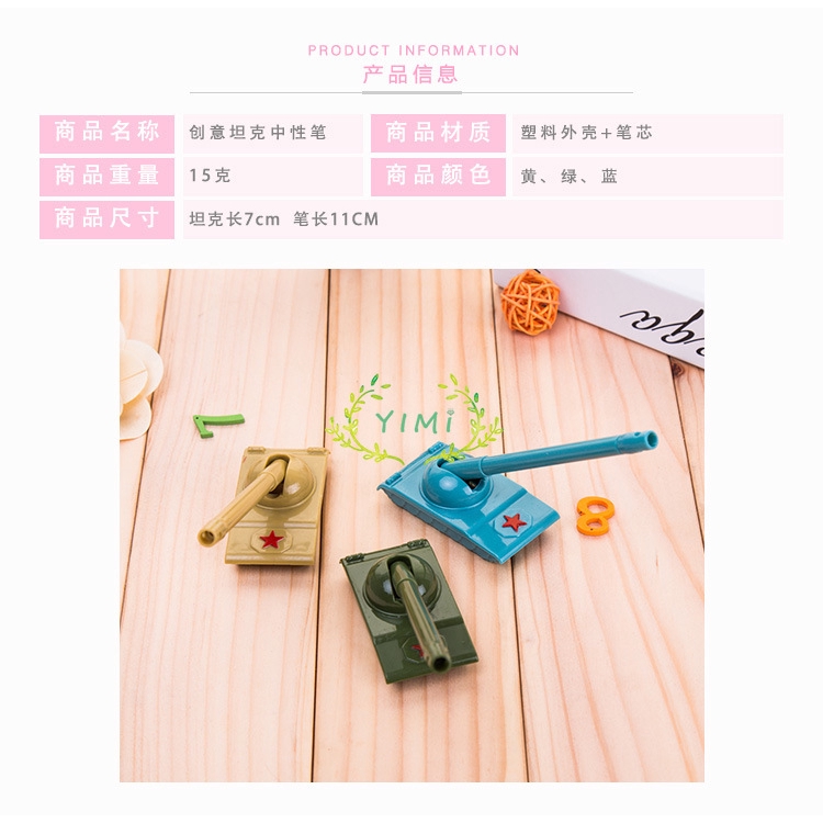 1 cái ngẫu nhiên Bút / Hình dạng Đen Trung tính Bút Tank Văn phòng phẩm Ball Point Mới lạ Văn phòng lưu niệm❤Yimi❤