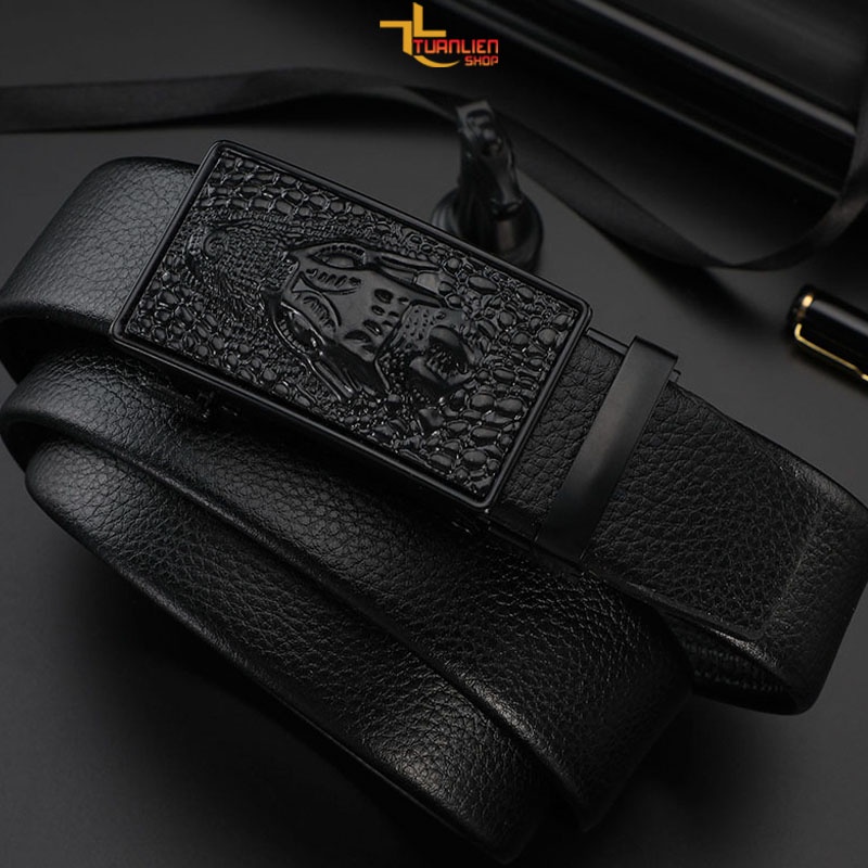 Thắt lưng nam cao cấp khóa tự động kiểu dáng thời trang dây lưng nam phong cách hàn quốc dây nịt da TL2V