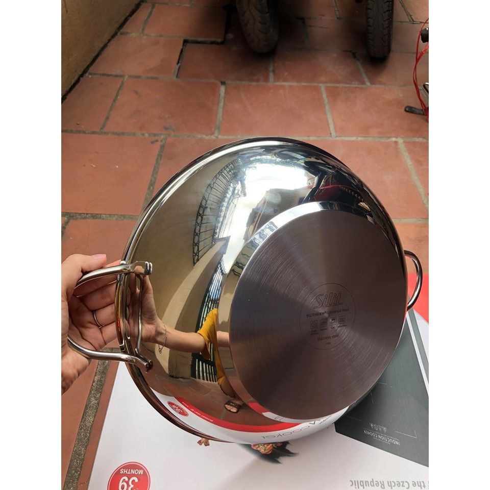 Chảo xào Inox Silit Wok 32cm