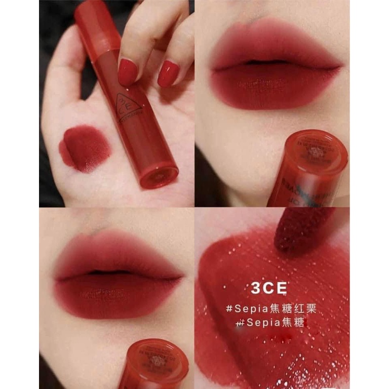 Son 3CE MY MOVES EDITION Blur Water Tint #SEPIA - đỏ gạch