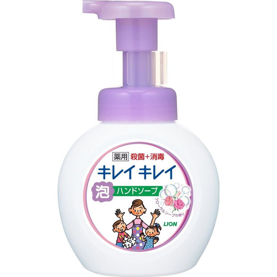 Nước rửa tay tạo bọt Lion hương hoa hồng 250ml Nhật bản