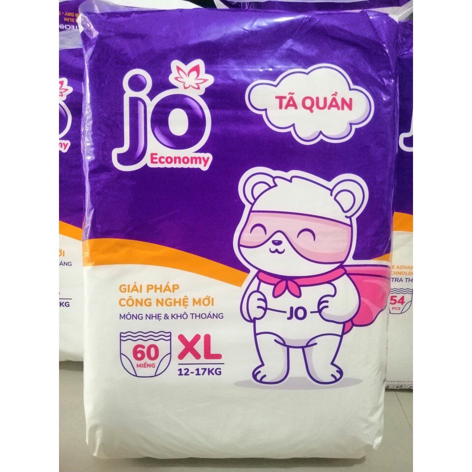 Bỉm JO quần Economy - Size M72/L66/XL60/XXL54