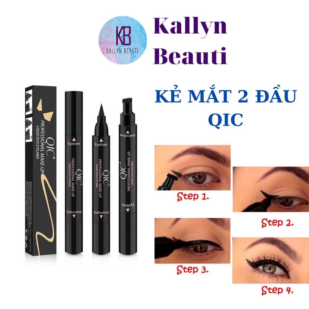 Bút kẻ mắt 2 đầu QIC eyeliner siêu tiện