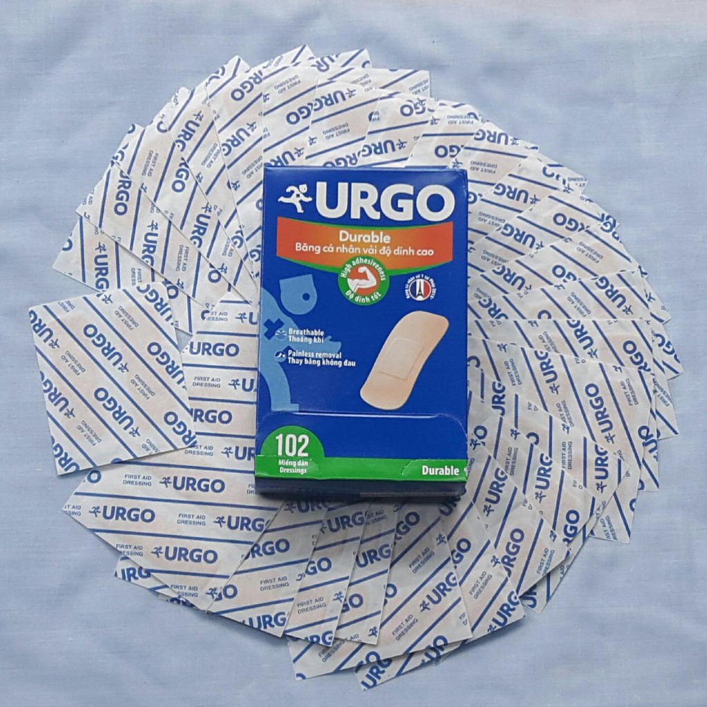 Urgo Transparent Thái Lan - Băng cá nhân trong suốt, chống nước cao (Hộp 20 cái và 100 cái)