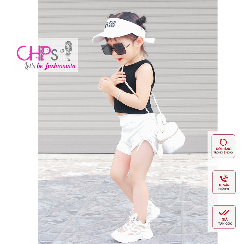 Áo Croptop Sát Nách Ôm Body Cho Bé Gái Màu Sắc Cực Yêu