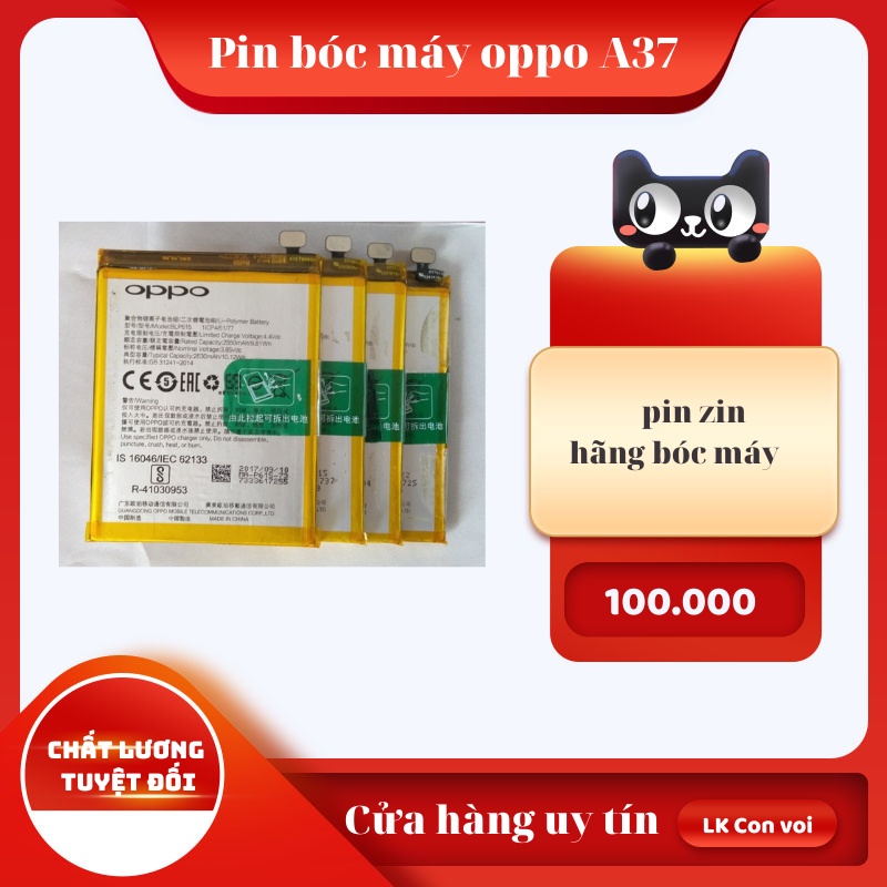 Pin zin bóc máy oppo a37