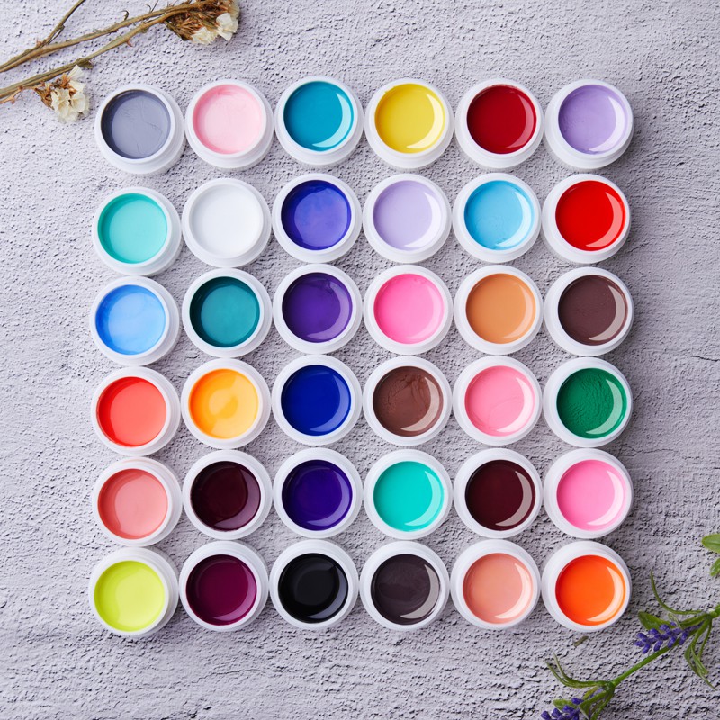 Bộ sơn móng tay 36 màu Gel - Set 36 màu vẽ gel đậm đặc dễ vẽ,  Bộ sơn móng tay Gel sơn móng tay màu Gel cho móng tay chuyên dùng cho dân làm móng