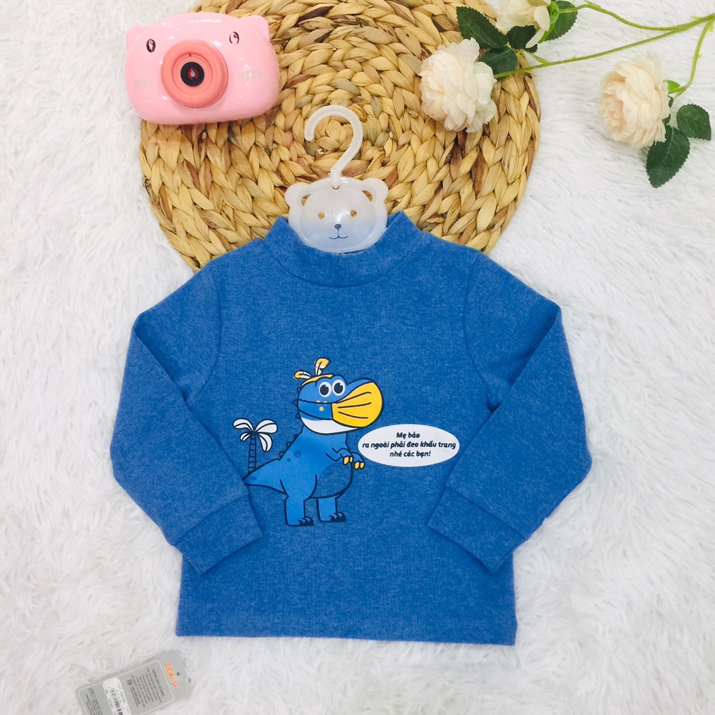 Áo thun áo giữ nhiệt dài tay thu đông cho bé trai bé gái chất dày dặn Dokma sale size 2-6Y DMA392 Lamiha