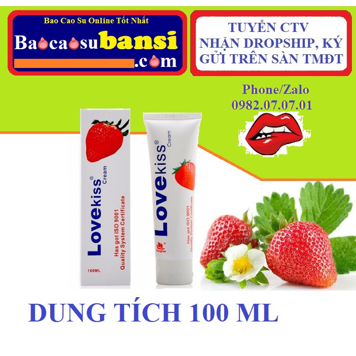 Gel Bôi Trơn Love Kiss, Hot Kiss, Silk Touch Hương Trái Cây 100ml, Cam Kết Chính Hãng, ( Che Tên Khi Giao Hàng )