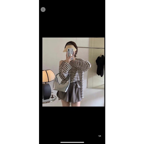 Pull kẻ ngang dây vai