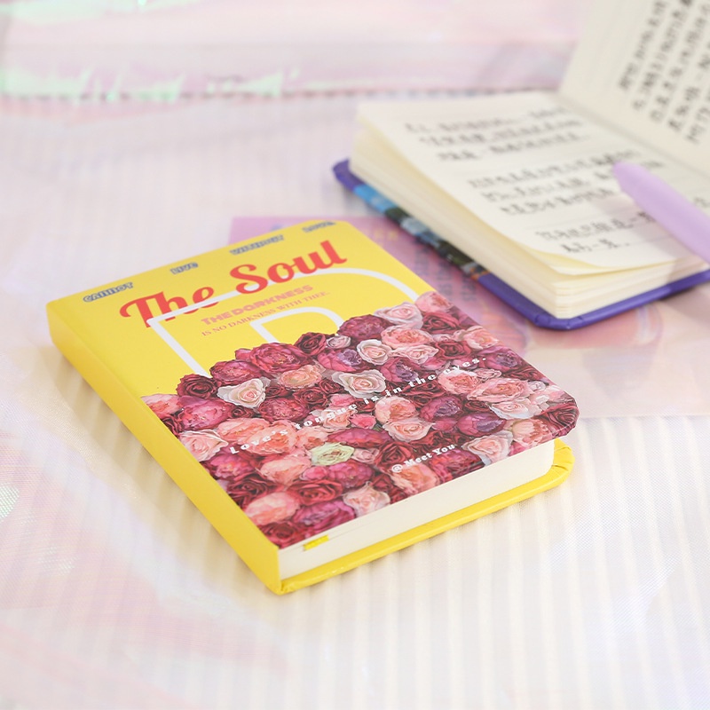 Sổ Tay Mini Khổ A7 80 Tờ Họa Tiết Dễ Thương Phong Cách Hàn Quốc