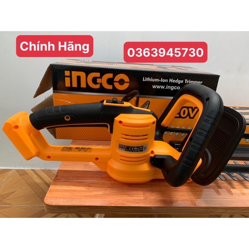 INGCO Máy cắt tỉa hàng rào dùng pin Lithium 20V CHTLI20018