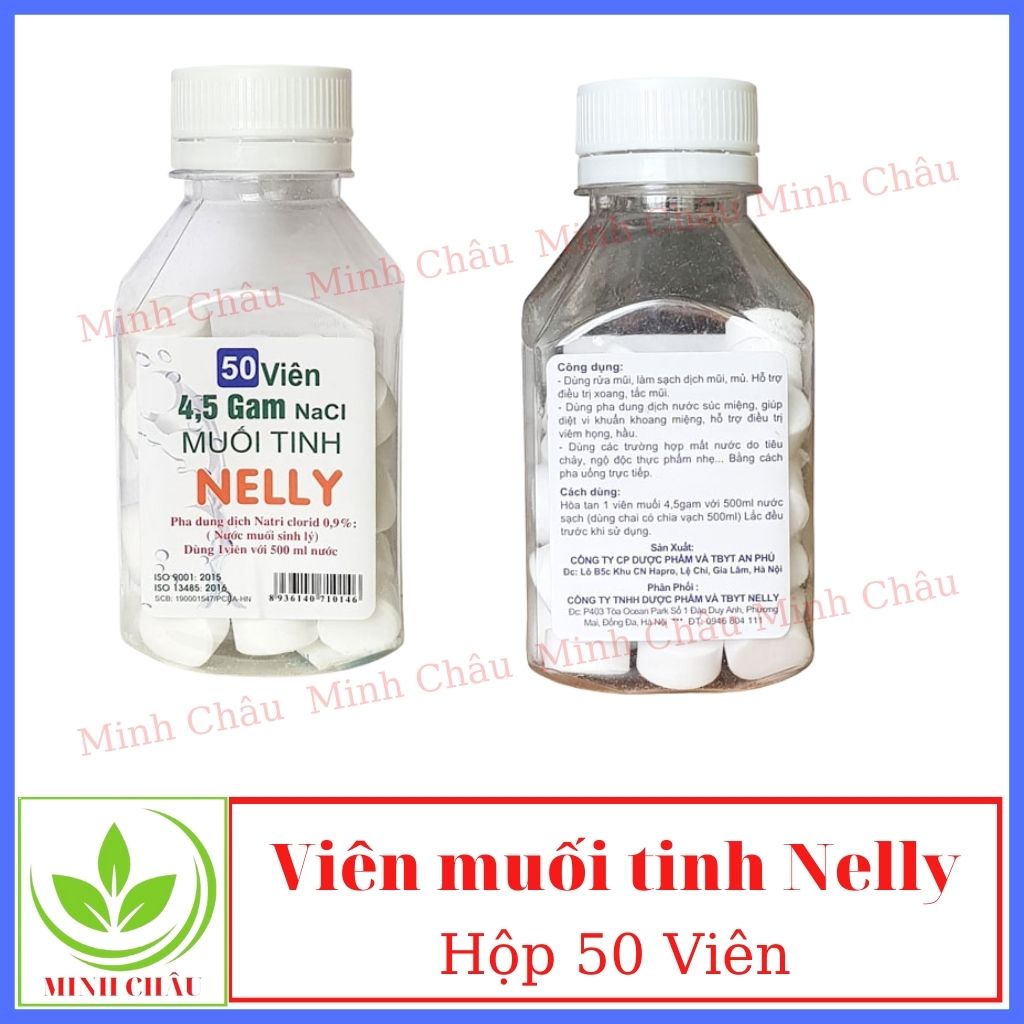 Viên muối tinh Nelly (hộp 50 viên)