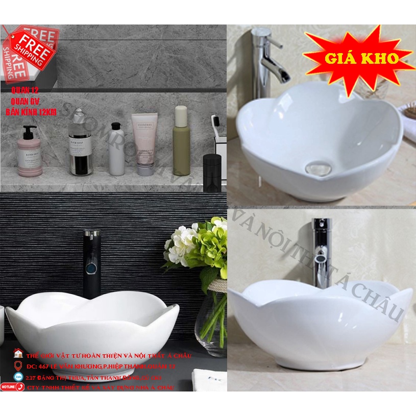 Chậu Rửa Mặt Đẹp,Lavabo Giá Rẻ,Bồn Rửa Tay Cho Nhà Vệ Sinh Nhỏ Tại Showroom  Á Châu-Quận 12 | Shopee Việt Nam