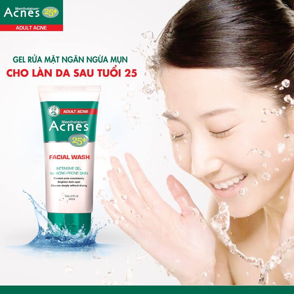 GEL RỬA MẶT NGĂN NGỪA MỤN ACNES 25+ FACIAL WASH 100ML