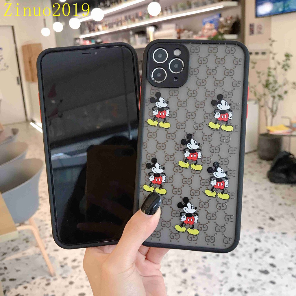 Ốp lưng iphone viền nhám Mickey Gucci 6/6s/6plus/6s/7/8/7plus/8plus/x/xs/xs max/11/11promax/12/12promax AB103