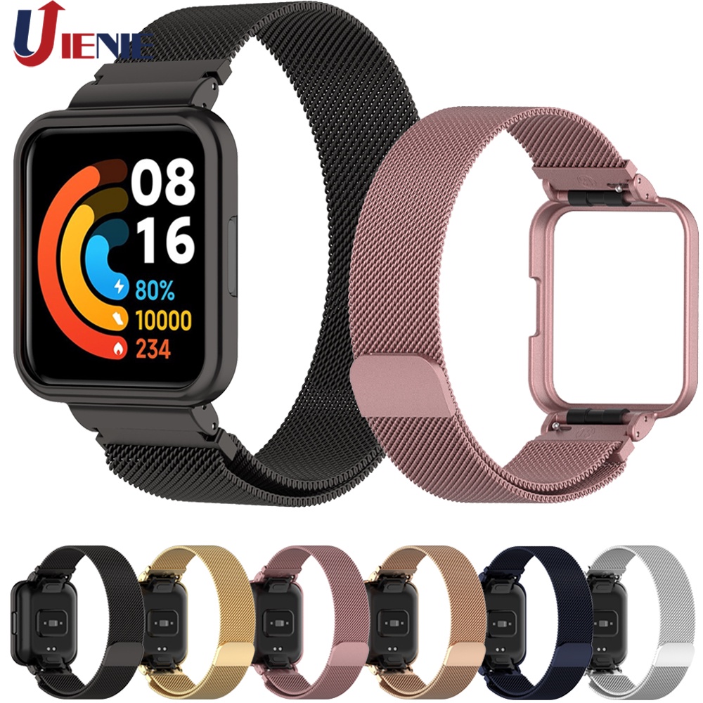 Dây Đeo Thay Thế Chất Liệu Kim Loại Dạng Lưới Thời Trang Cho Xiaomi Redmi Watch 2 Lite