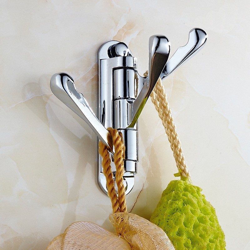 Móc treo áo khoác , nhà vệ sinh mạ kim loại 3 nhánh