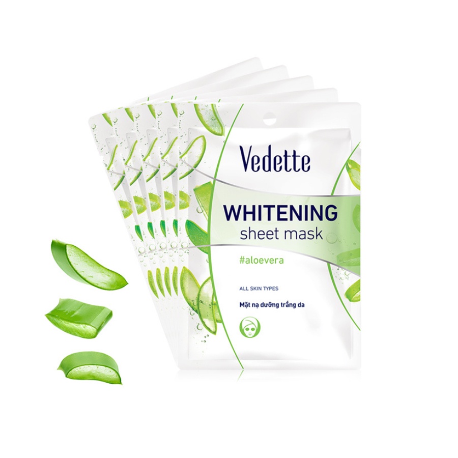 Mặt Nạ Giấy Dưỡng Giúp Sáng Da Nha Đam Vedette 22ml