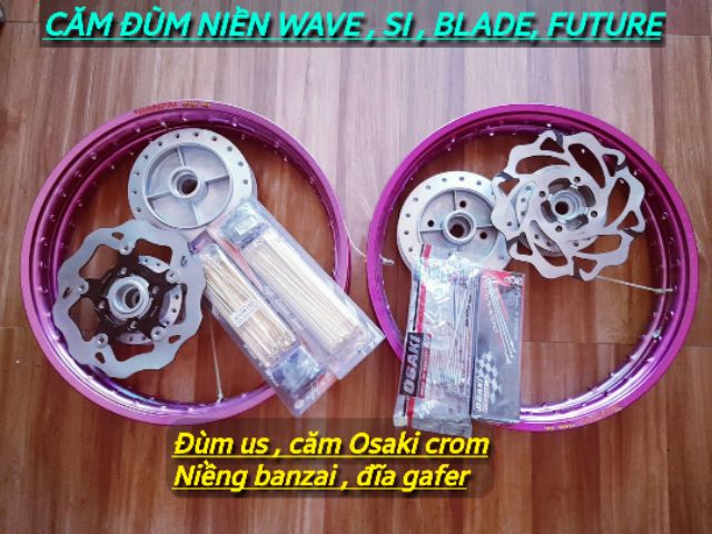 Căm đùm niềng căm chỉ xe wave sirius blade future