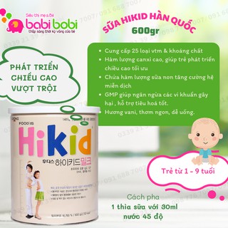 Sữa Hikid Hàn Quốc - hộp 900gr