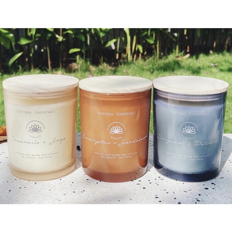 Nến thơm VNXK hàng xuất khẩu Canada xịn, full tem code, sáp đậu nành hãng Natural Essential cao cấp hợp yoga
