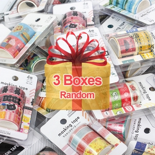 Set băng keo che có hình ngẫu nhiên đáng yêu sử dụng cho văn phòng phẩm