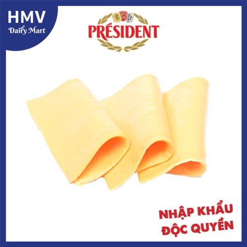 Phô mai lát cheddar Sandwich President Pháp 200g