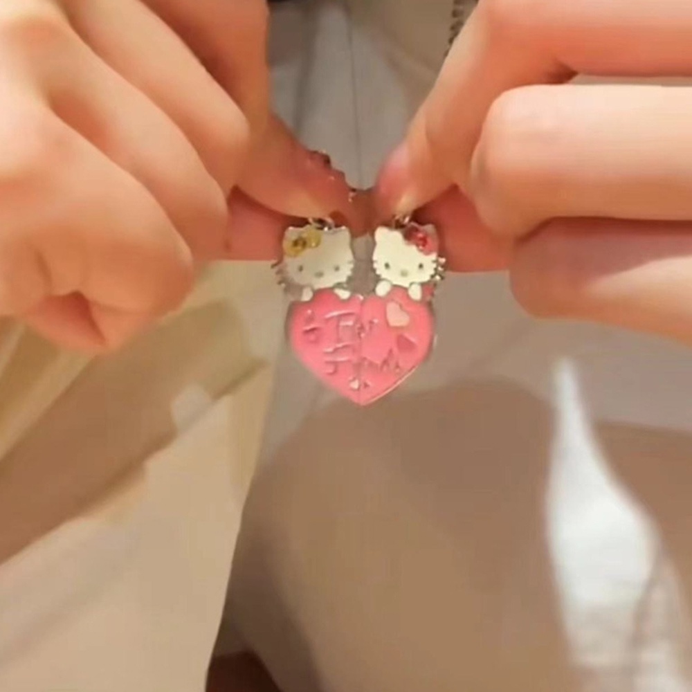 Set 2 Vòng cổ Tình Bạn Mặt Hello Kitty