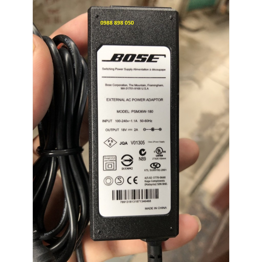 Bán Sạc bose 18v 2a hàng cao cấp