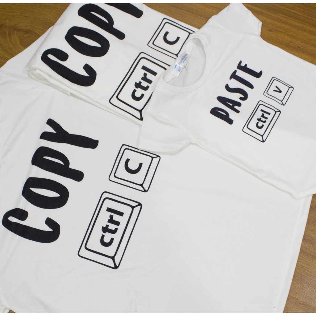 Áo gia đình Familylove - Đồng phục gia đình họa tiết chữ Copy Paste chất liệu cotton 100% cao cấp siêu mát