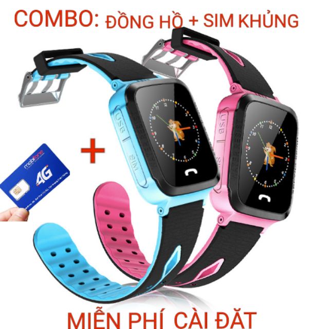 Đồng hồ định vị + SIM khủng + cài đặt free