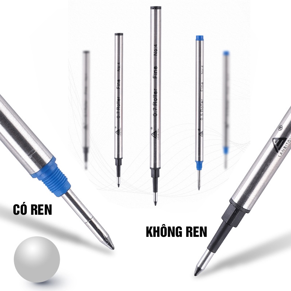 Ruột Bút Bi Cây Viết Ren Xoáy Minh House Cho Các Dòng Bút Parker, Montblanc. Picasso, Lamy