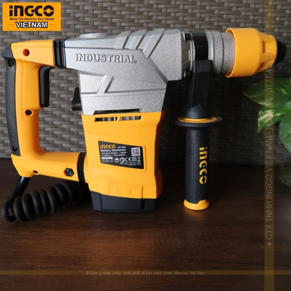 Máy khoan đục bê tông 3 chức năng 1800w INGCO RH18008