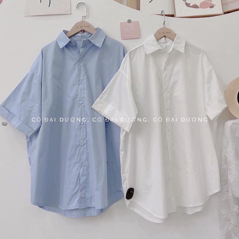 sơ mi dáng dài