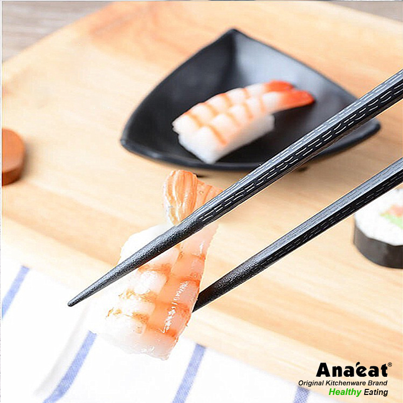 1pc Đũa sushi ANAEAT chống trượt bằng hợp kim cấp thực phẩm tái sử dụng được phong cách Nhật Bản Trung Quốc