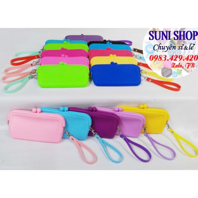 🌷 Bóp Silicon có dây cầm tay
