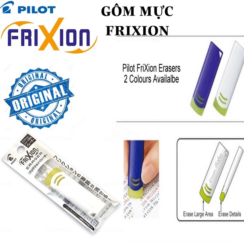 Cục Tẩy Pilot Frixion Eraser cho bút Tẩy xoá được Pilot Pen Nhật Bản