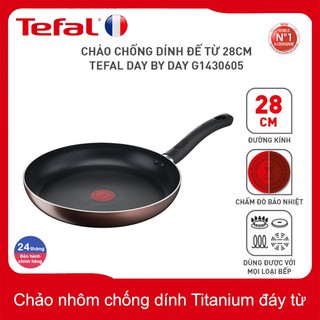 Mua Chảo nhôm chống dính Titanium 28cm Tefal Day By Day G1430605 thương hiệu Pháp - Bảo Hành 2 Năm - Sản xuất tại Việt Nam