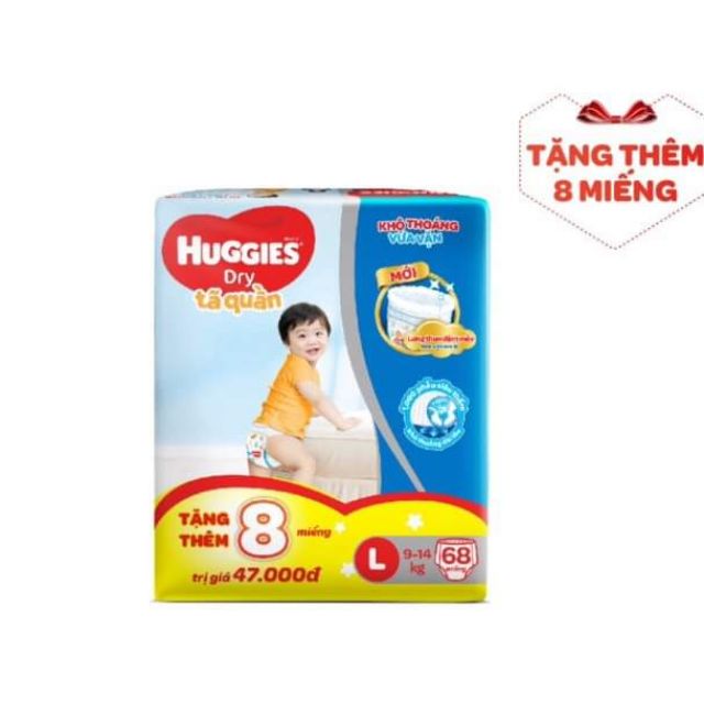 Bỉm quần Huggies size L68 / XL62 / XXL56