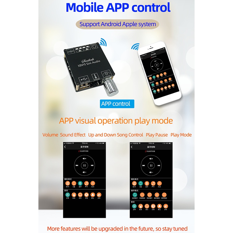 Bộ Khuếch Đại Âm Thanh Kỹ Thuật Số Mini Xy-C50L Kết Nối Bluetooth 5.0